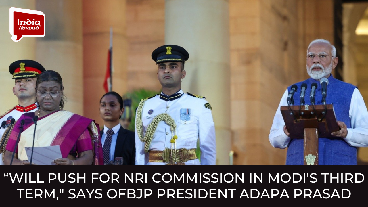 Will push for NRI commission in Modi's third term, says OFBJP president Adapa Prasad